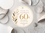 60th Birthday Favor Tag Template preview 5