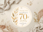 70th Birthday Favor Tag Template preview 5