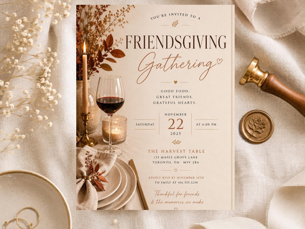 Friendsgiving Invitation Template preview 4
