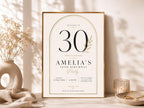 Editable 30th Birthday Welcome Sign Template preview 4
