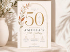 50th Birthday Welcome Sign Template preview 3