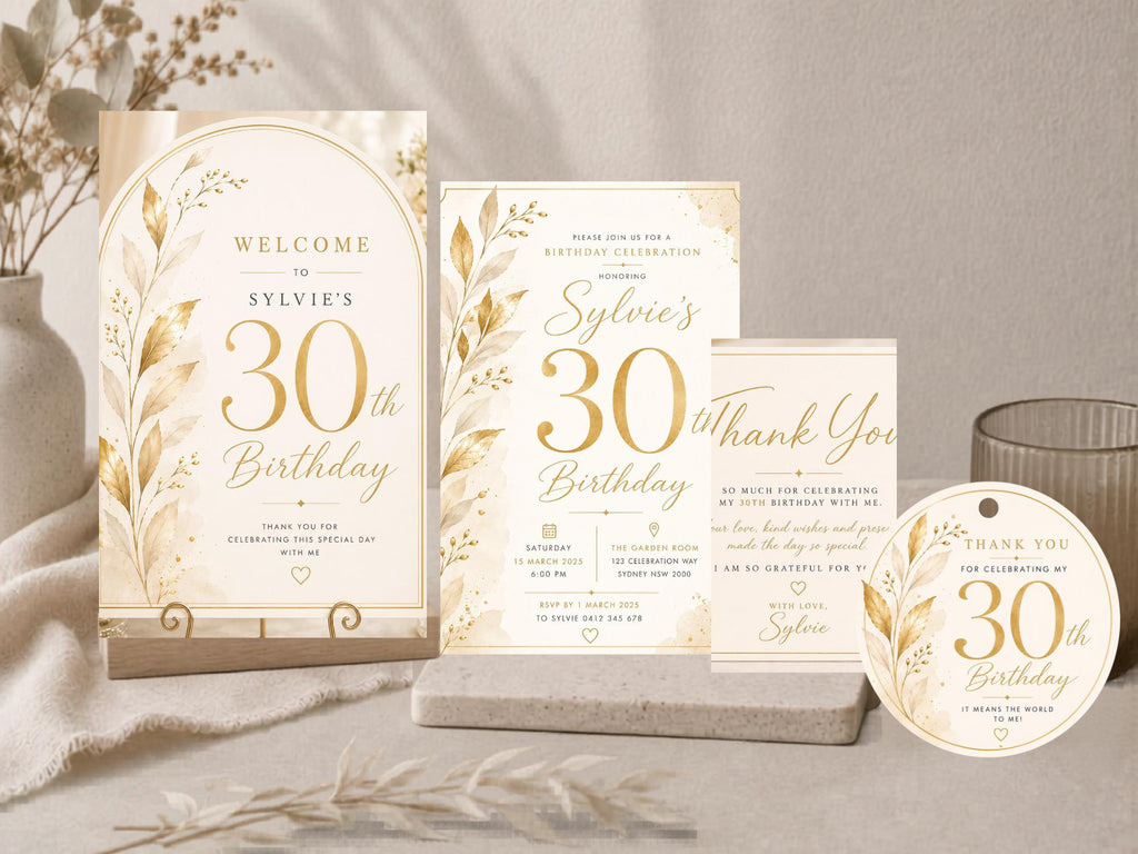 30th Birthday Bundle Template preview 1