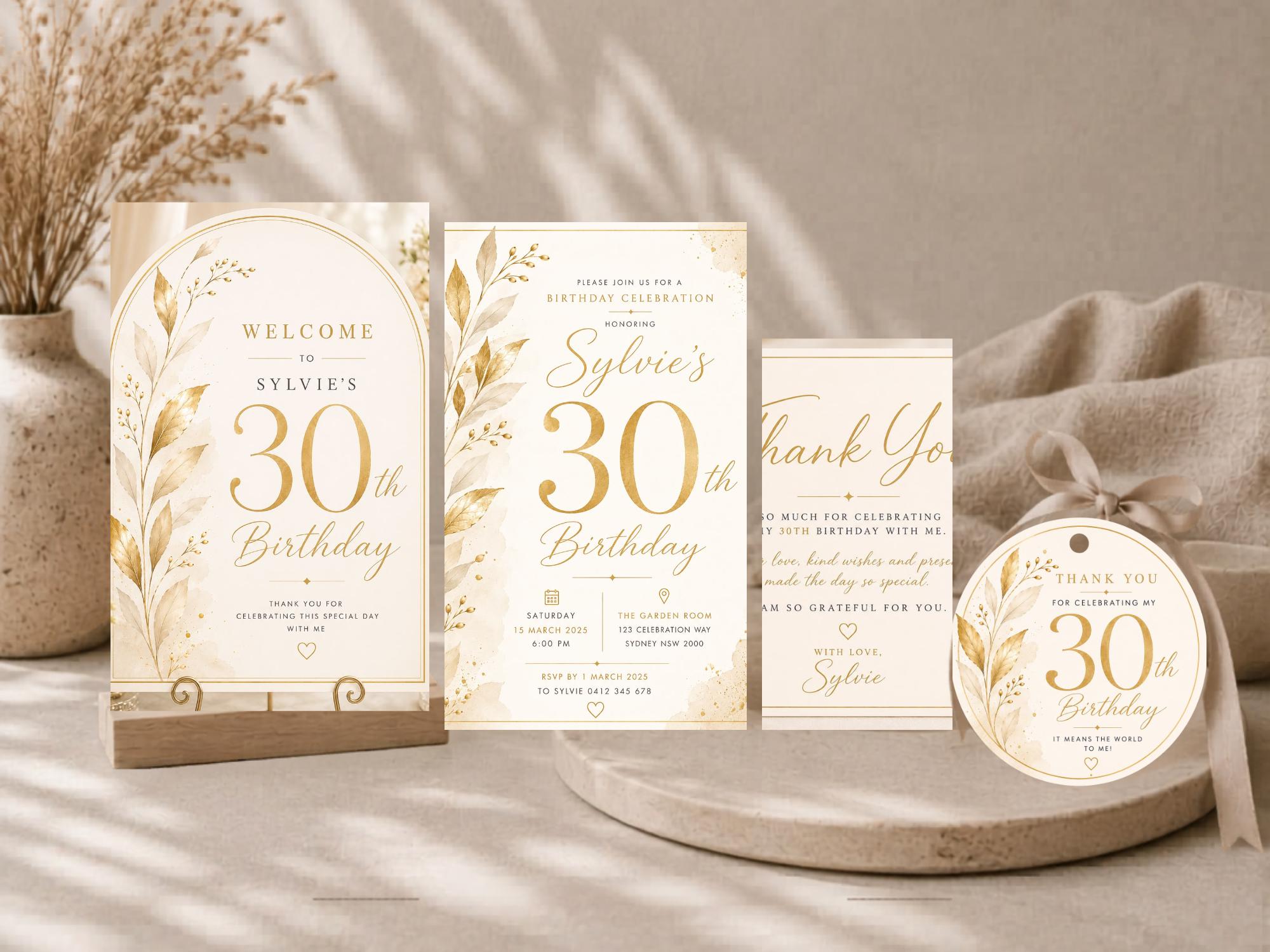 30th Birthday Bundle Template preview 5