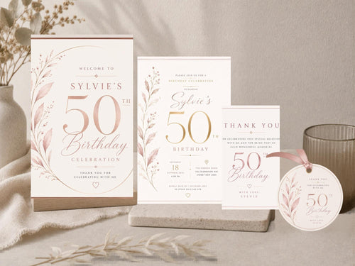 50th Birthday Bundle Template preview 1