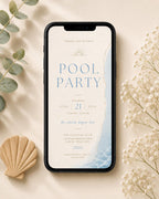 Pool Party Invitation Template preview 2