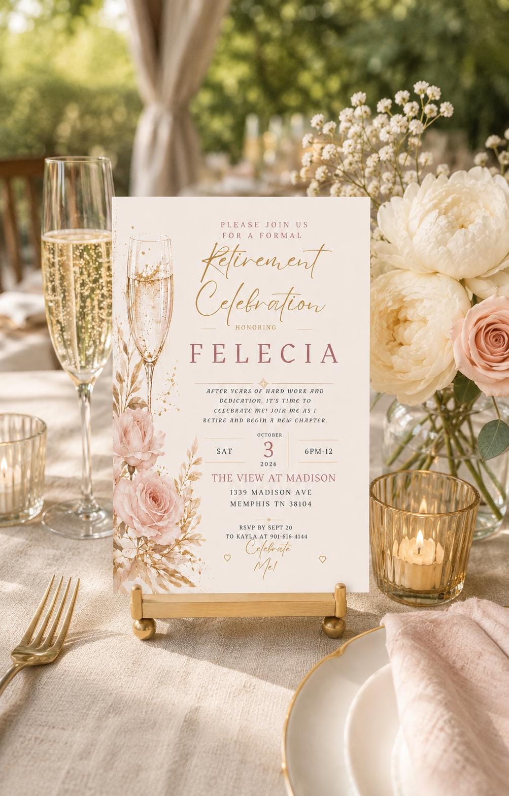 Retirement Invitation Template preview 3