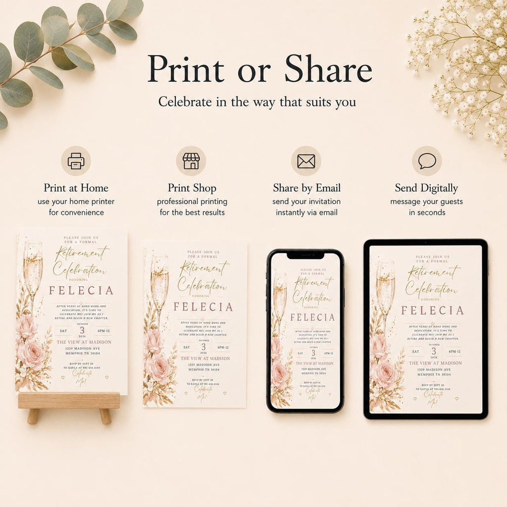 Retirement Invitation Template preview 6