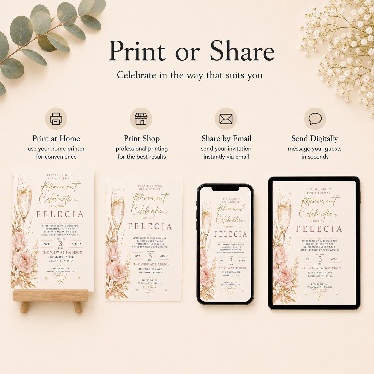 Retirement Invitation Template preview 6