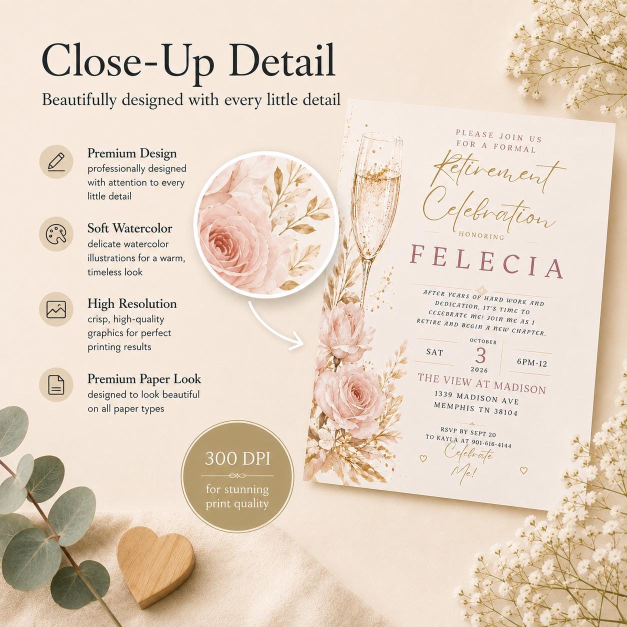 Retirement Invitation Template preview 7