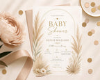 Pampas Baby Shower Invitation Template preview 3
