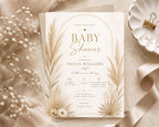 Pampas Baby Shower Invitation Template preview 7