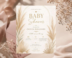 Pampas Baby Shower Invitation Template preview 8