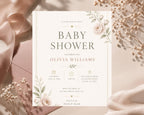 Floral Baby Shower Invitation Template preview 5