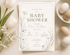 Wildflower Baby Shower Invitation Template preview 4