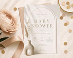 Minimalist Baby Shower Invitation Template preview 3
