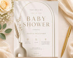 Minimalist Baby Shower Invitation Template preview 8