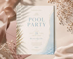 Pool Party Invitation Template preview 1