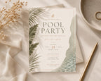 Tropical Pool Party Invitation Template preview 6