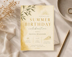 Summer Birthday Invitation Template preview 4