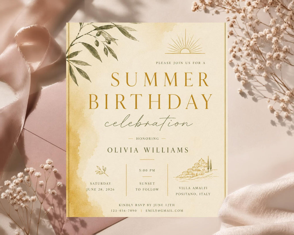 Luau Party Invitation Template preview 8