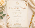 Thanksgiving Invitation Template preview 4