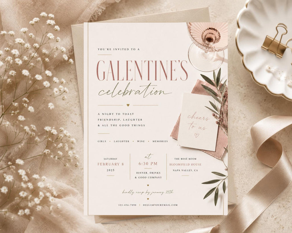 Galentines Invitation Template preview 4