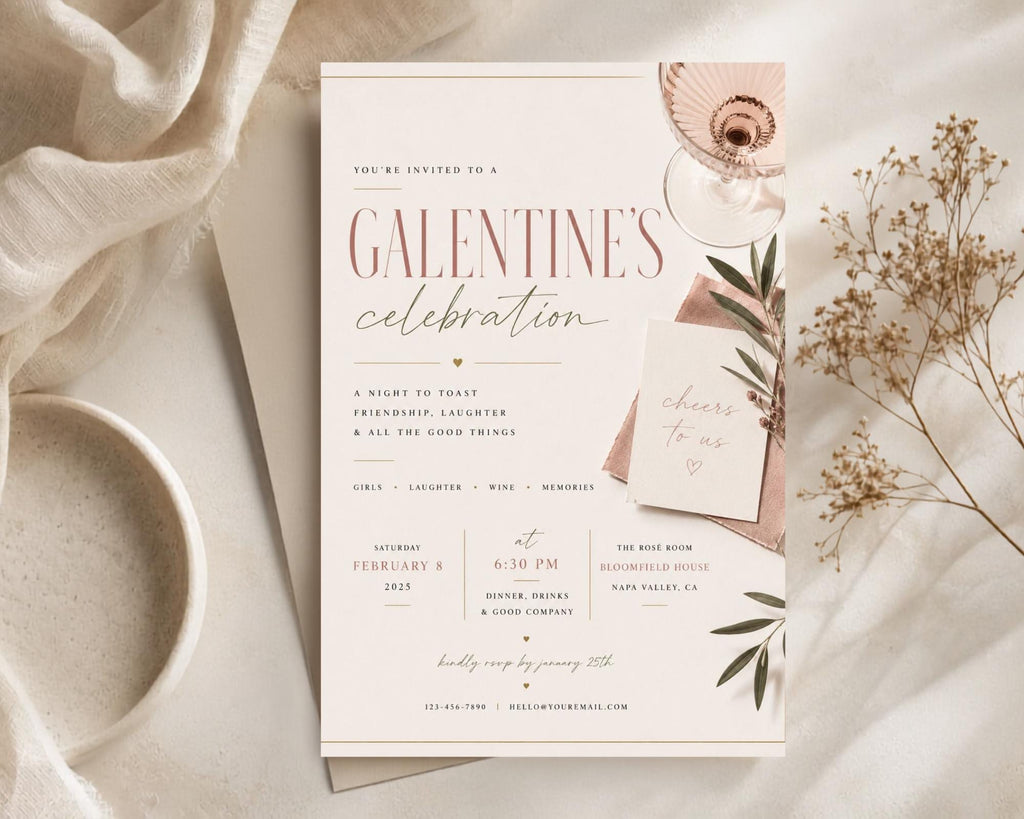 Galentines Invitation Template preview 7