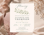 Funeral Invitation Template preview 3