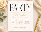 Elegant Party Invitation Template preview 2