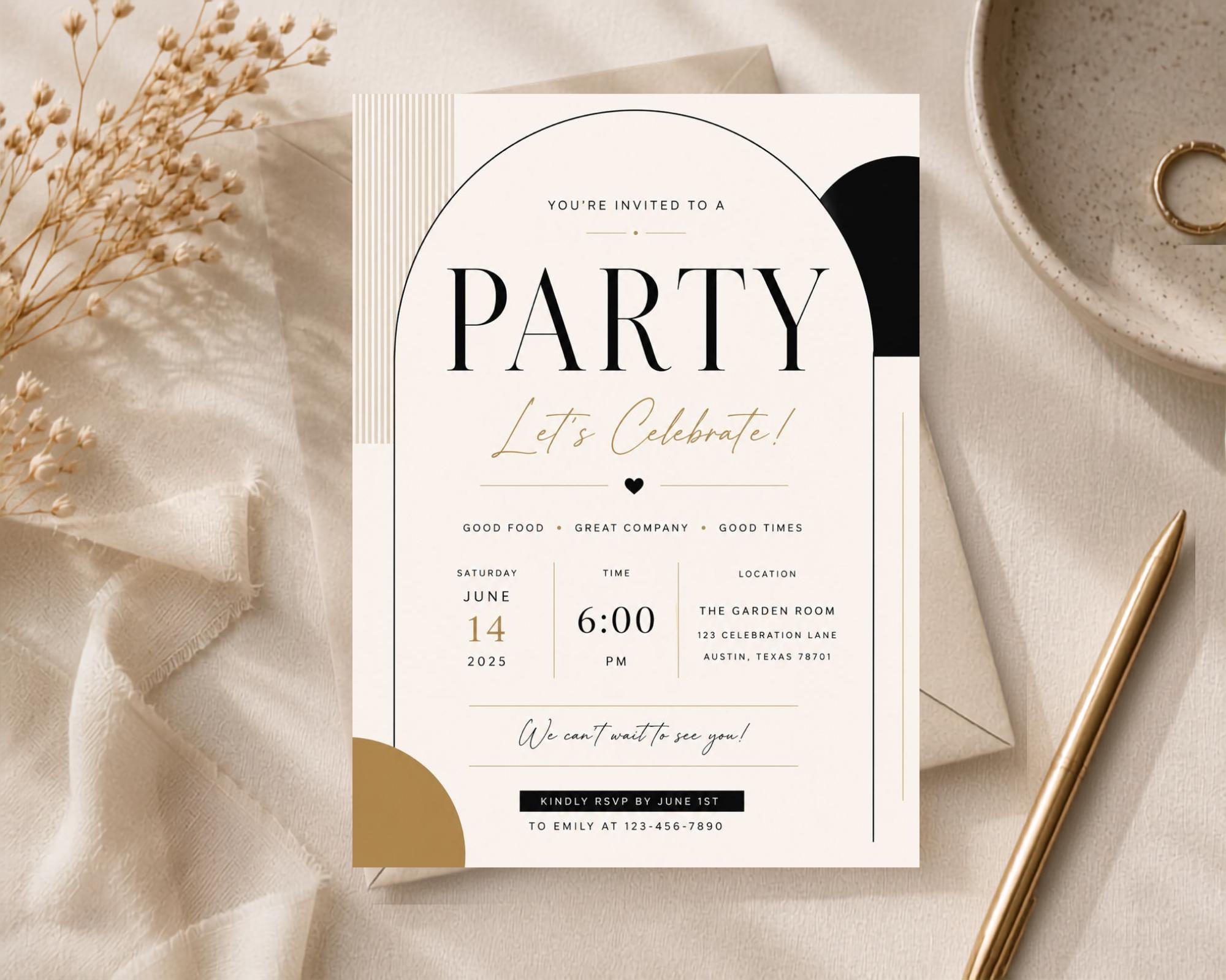 Acrylic Invitation Template preview 6