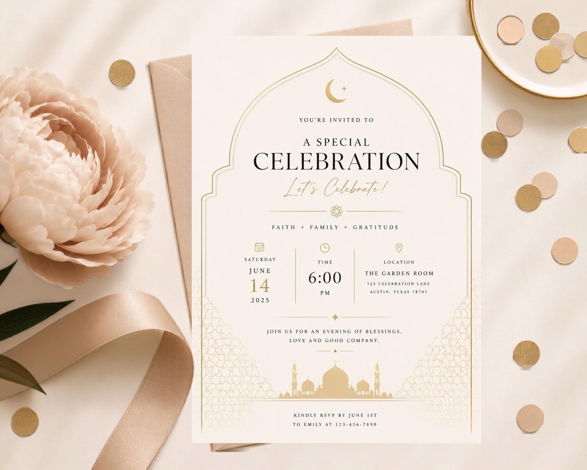 Islamic Invitation Template preview 7