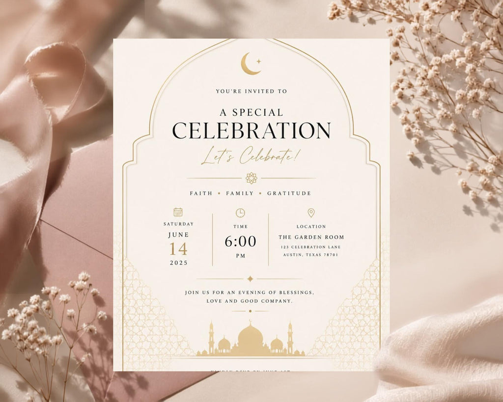 Islamic Invitation Template preview 8