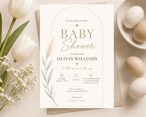 Baby Shower Invitation Template preview 2