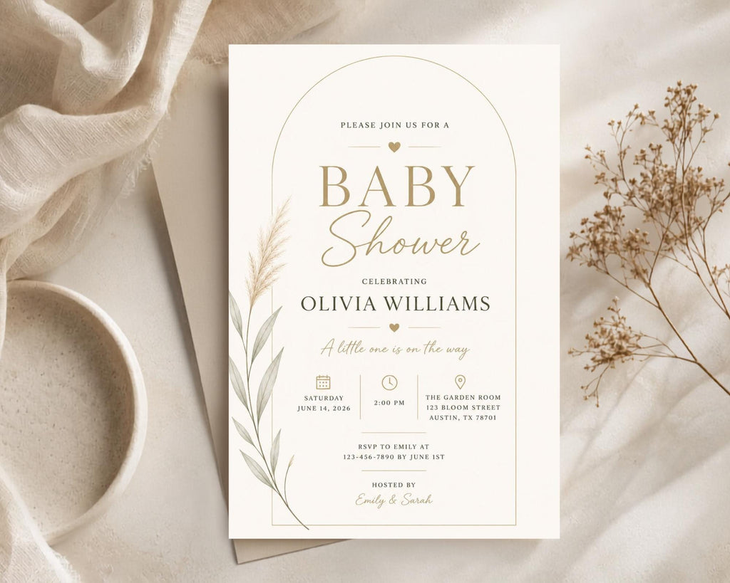 Baby Shower Invitation Template preview 4