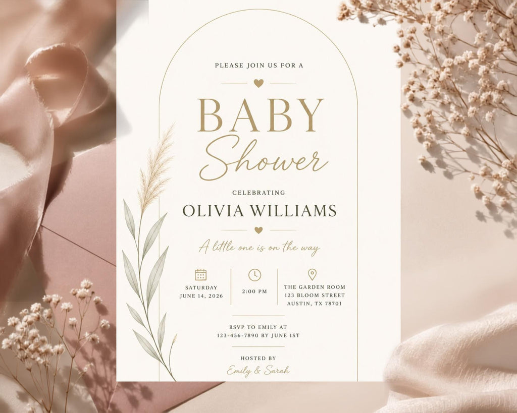 Baby Shower Invitation Template preview 8