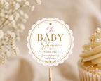 Baby Shower Cupcake Topper Template preview 1