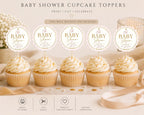 Baby Shower Cupcake Topper Template preview 3