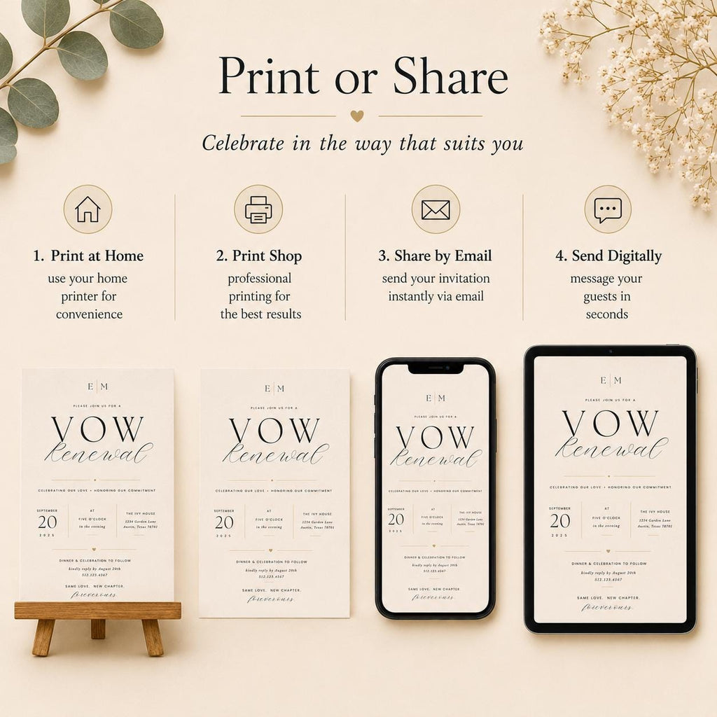 Vow Renewal Invitation Template preview 6