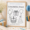 Birthday Coloring Page preview 1