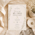 Growing by Two Little Feet Baby Sprinkle Invitation preview 1