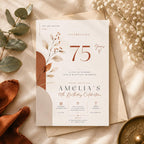75th Birthday Invitation Template preview 1