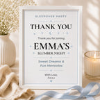 Sleepover Party Thank You Card preview 4