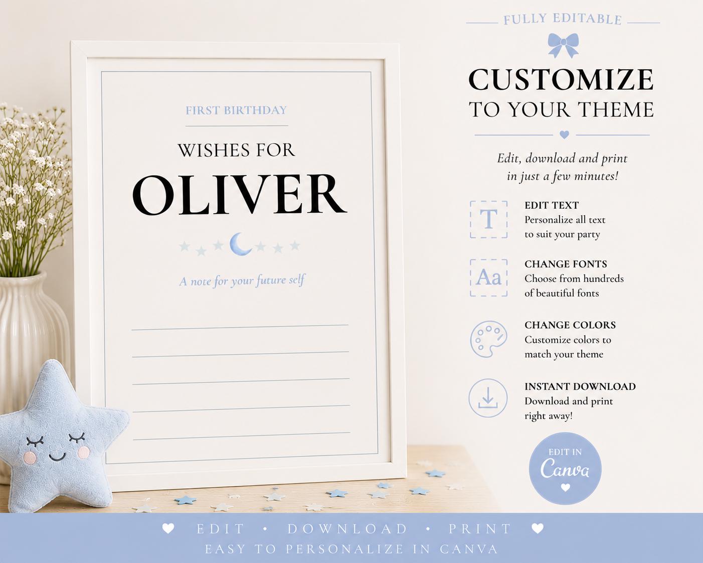 First Birthday Wishes Card preview 2