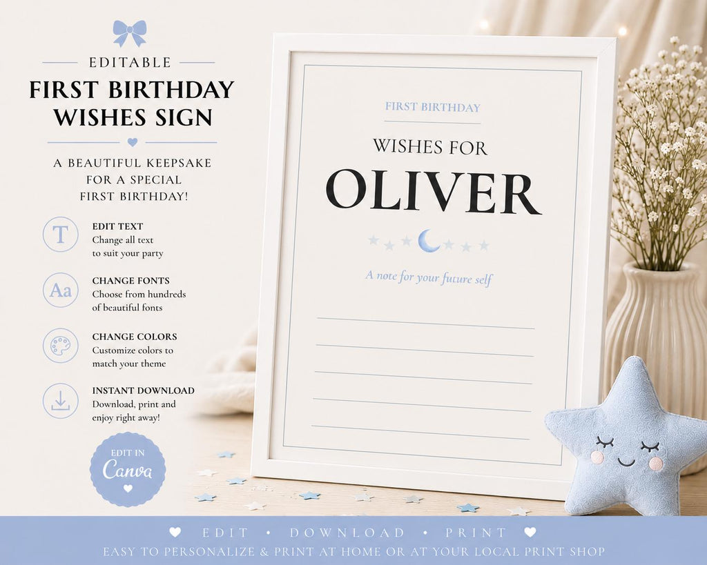 First Birthday Wishes Card preview 4