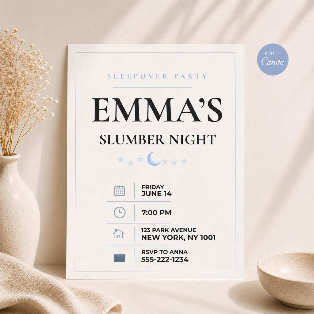 Sleepover Invitation preview 2