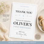 First Birthday Thank You Card preview 4