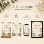 Dinosaur Birthday Invitation Boy – printable template preview 6