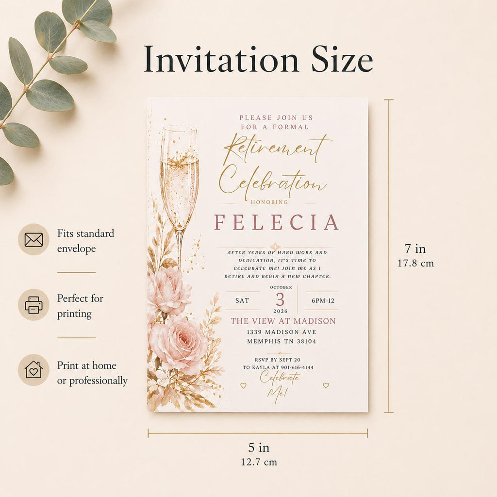 Retirement Invitation Template preview 8