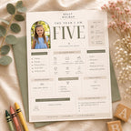 The Year I Turned Five Milestone Board preview 1