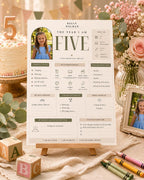 The Year I Turned Five Milestone Board preview 3